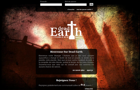 Dead Earth, site de jeu en ligne